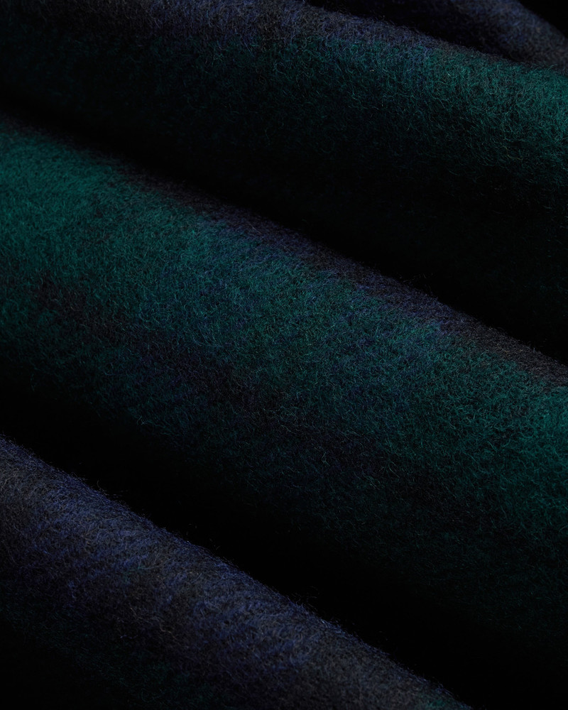 MADE-IN-ENGLAND BLACKWATCH TARTAN MERINO WOOL SCARF 3