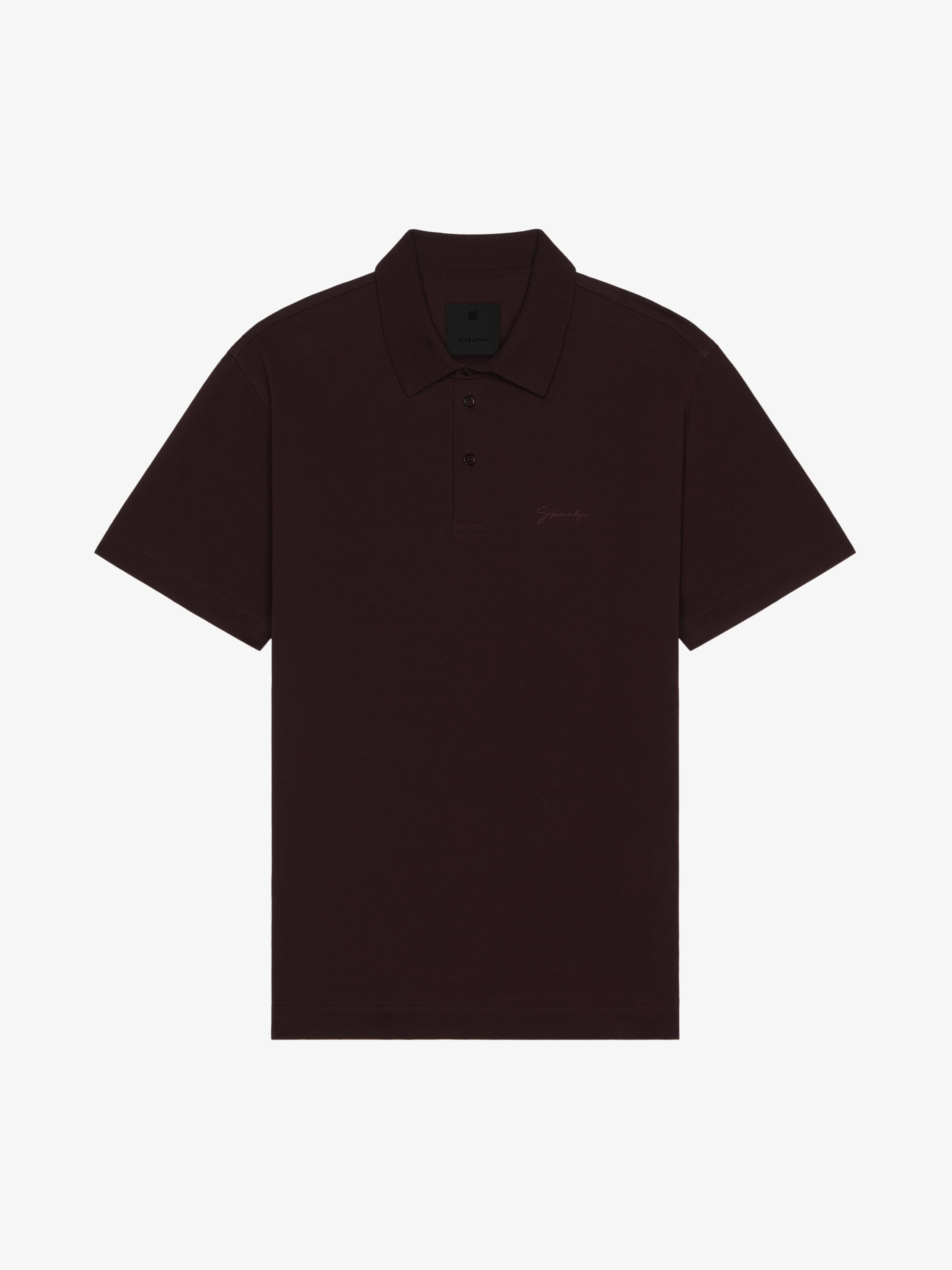 POLO IN COTTON WITH GIVENCHY SIGNATURE - 1