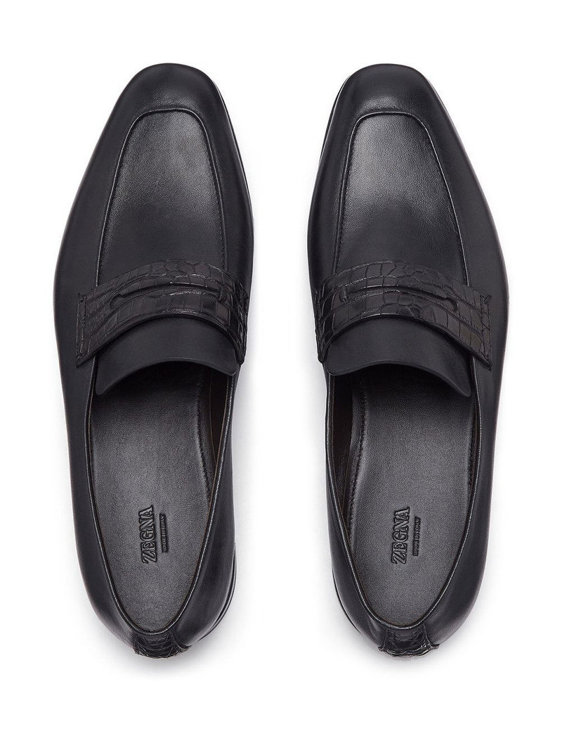 L'Asola 가죽 loafers 4
