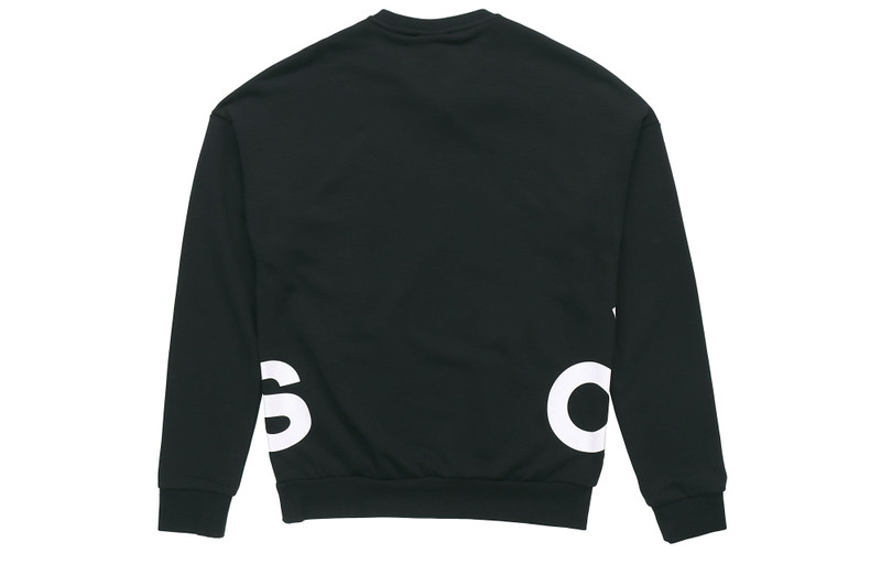 adidas adidas M FAV BL SWT Round Neck Athleisure Casual Sports Pullover Black GK0617 outlook