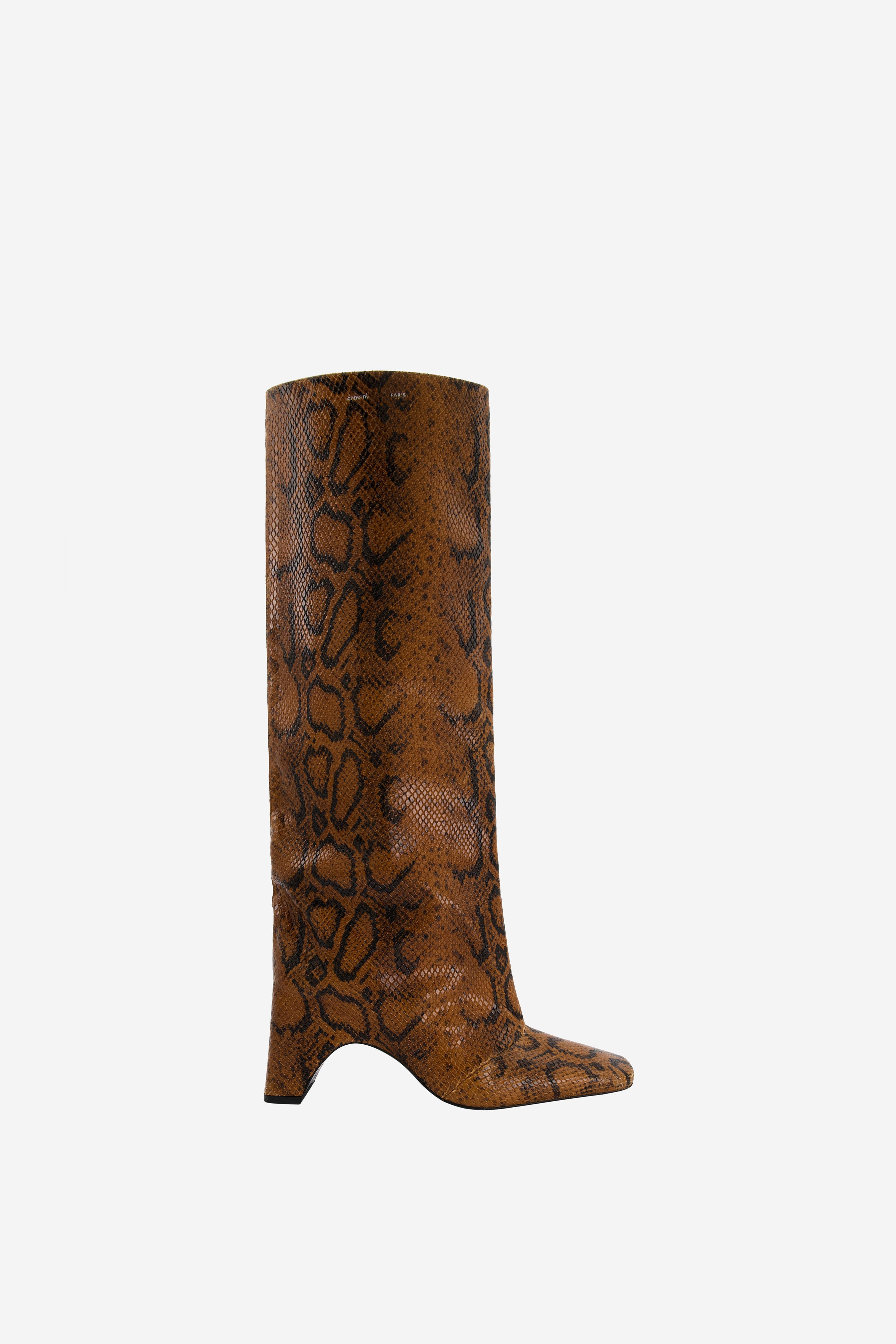 Snake Print Bridge Boot - 4