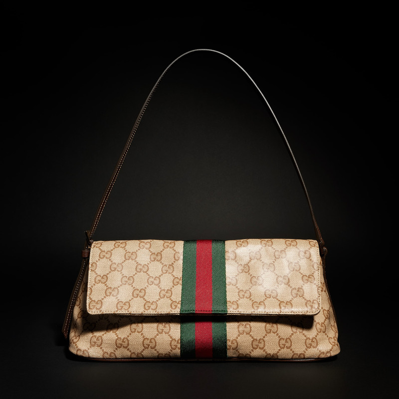 Medium shoulder bag with Web - 1