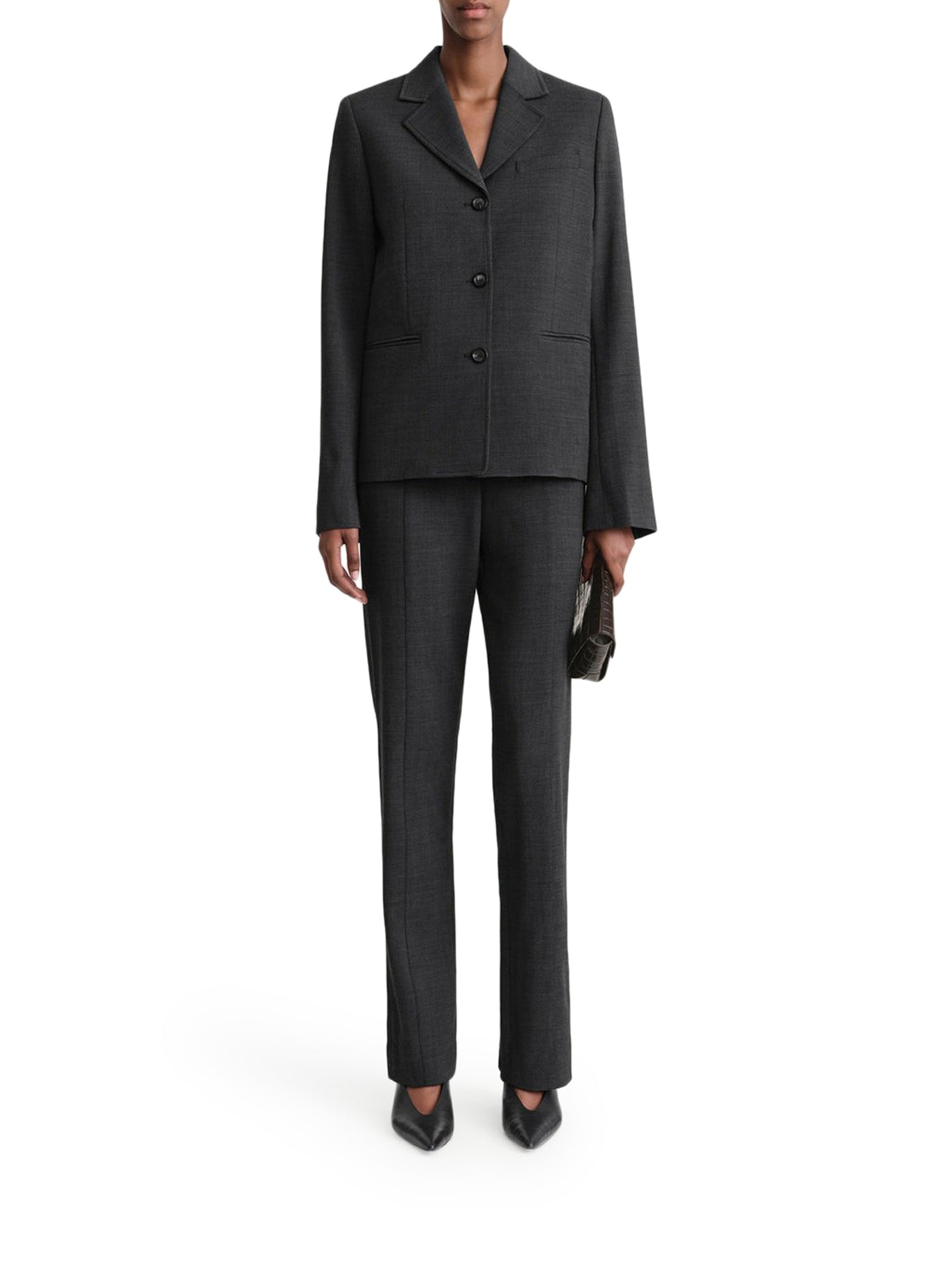 Totême PETITE CREPE SUIT JACKET suitnegozi REVERSIBLE