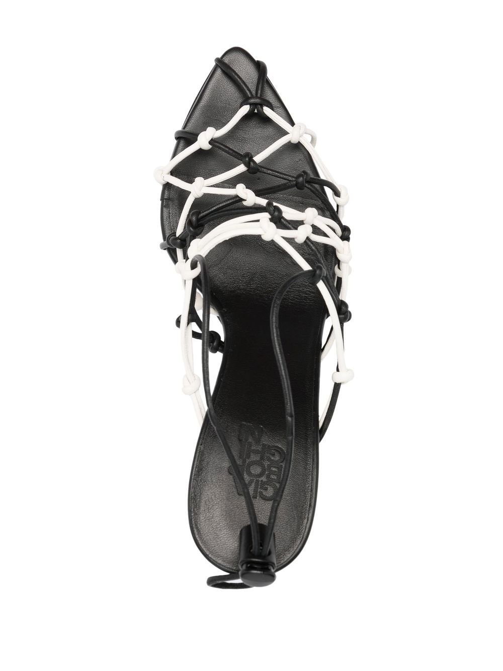 strappy pointed 100mm pumps - 4