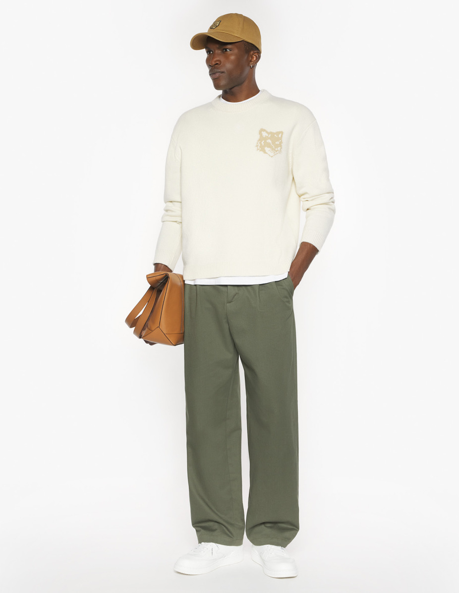 FOX HEAD INTARSIA MERINO JUMPER - 2