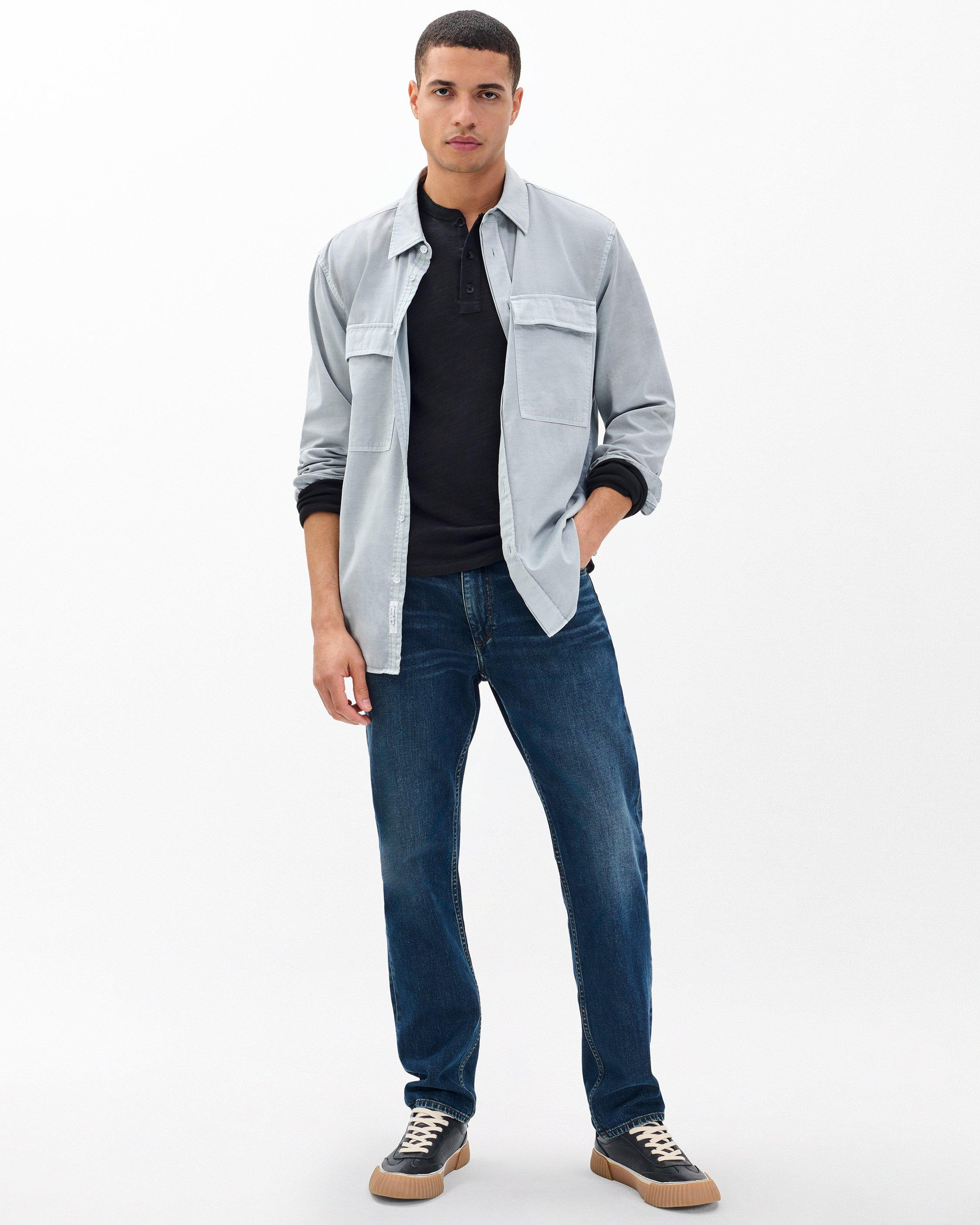 Classic Flame Long Sleeve Henley
Cotton T-Shirt - 3