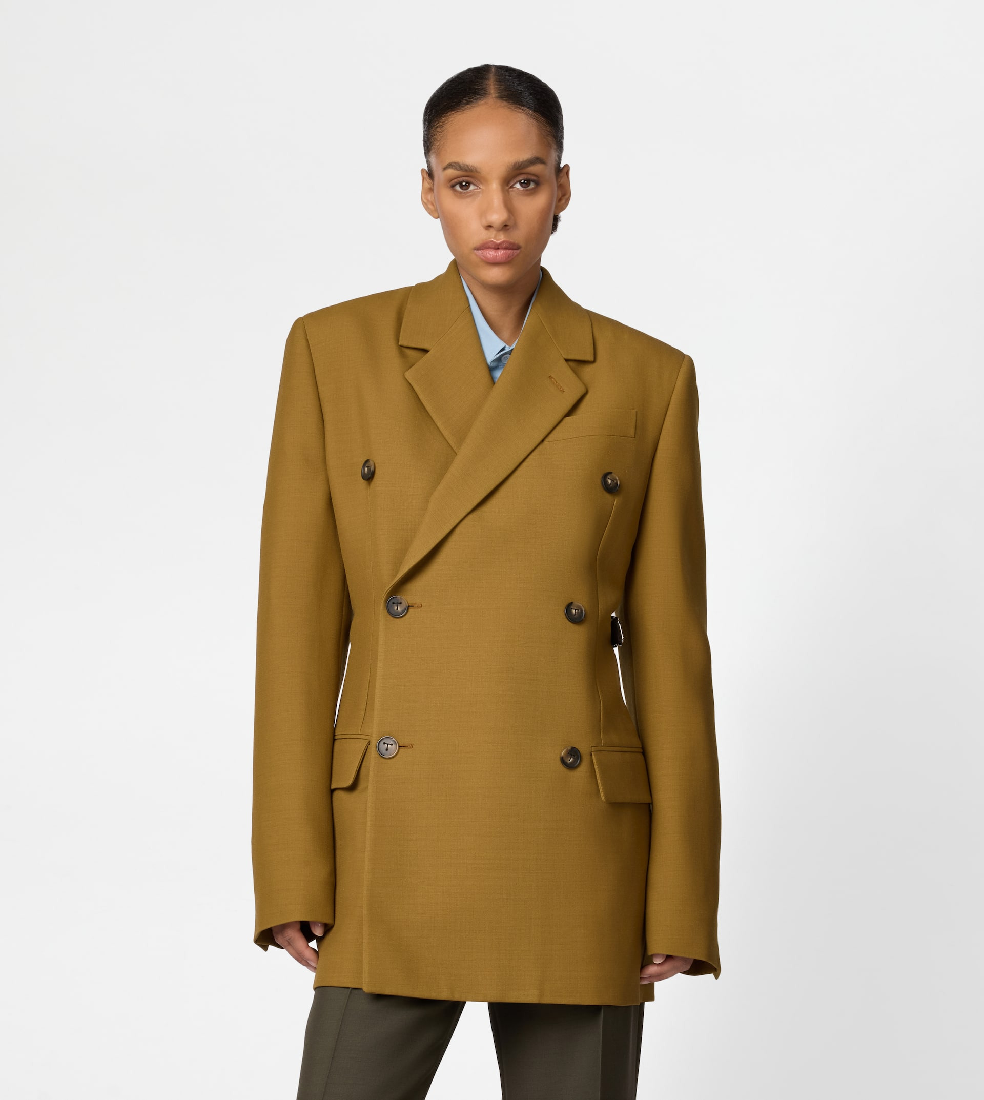 JACKET IN WOOL - GREEN - 5