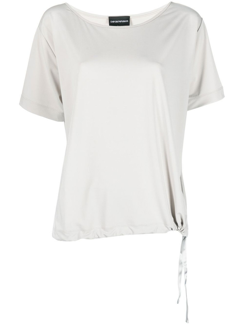 side-tie detail T-shirt 1