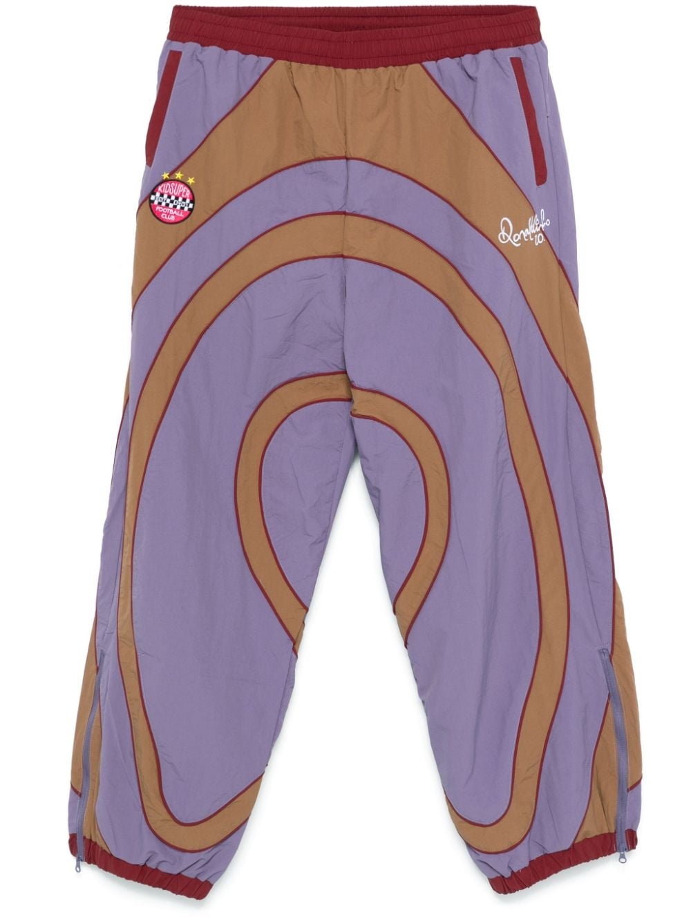 x Ronaldinho colourblock track pants - 1