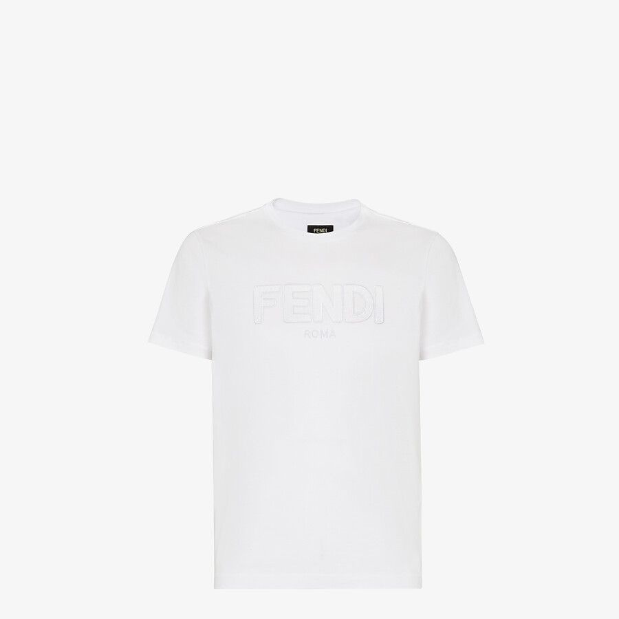 White cotton T-shirt - 1