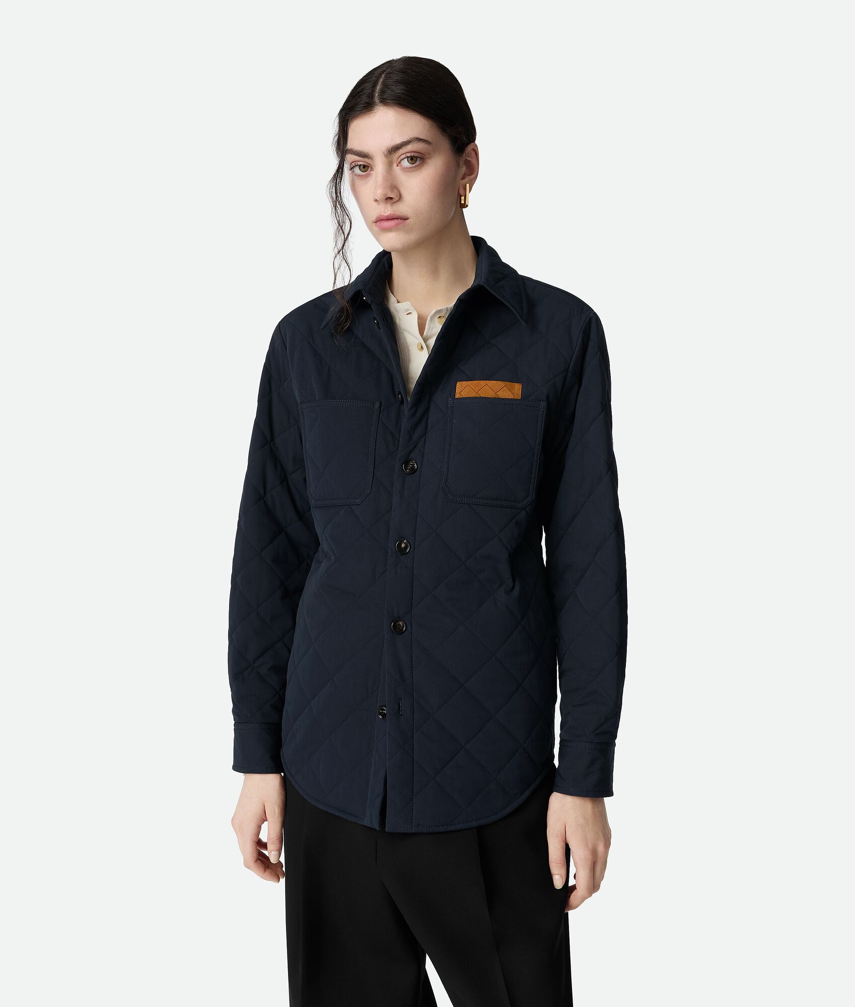 Quilted Cotton Overshirt - 1