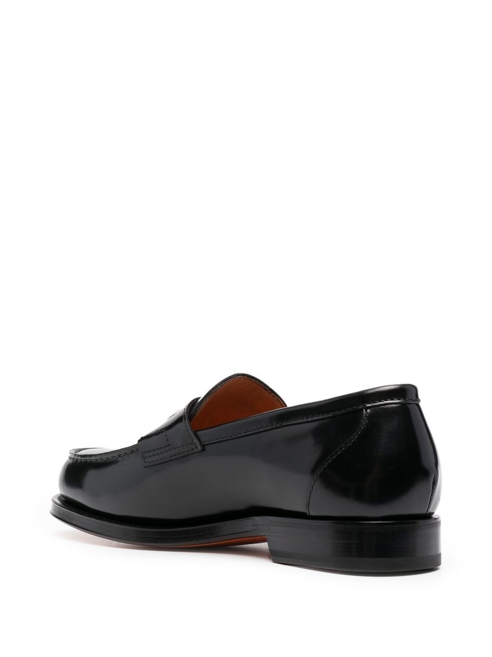 slip-on leather loafers - 3
