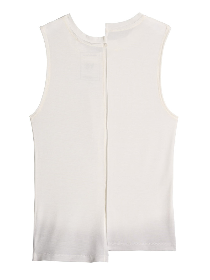 Y-3 WOMEN’S KNIT DOUBLE-DYE TANK – BEIGE outlook