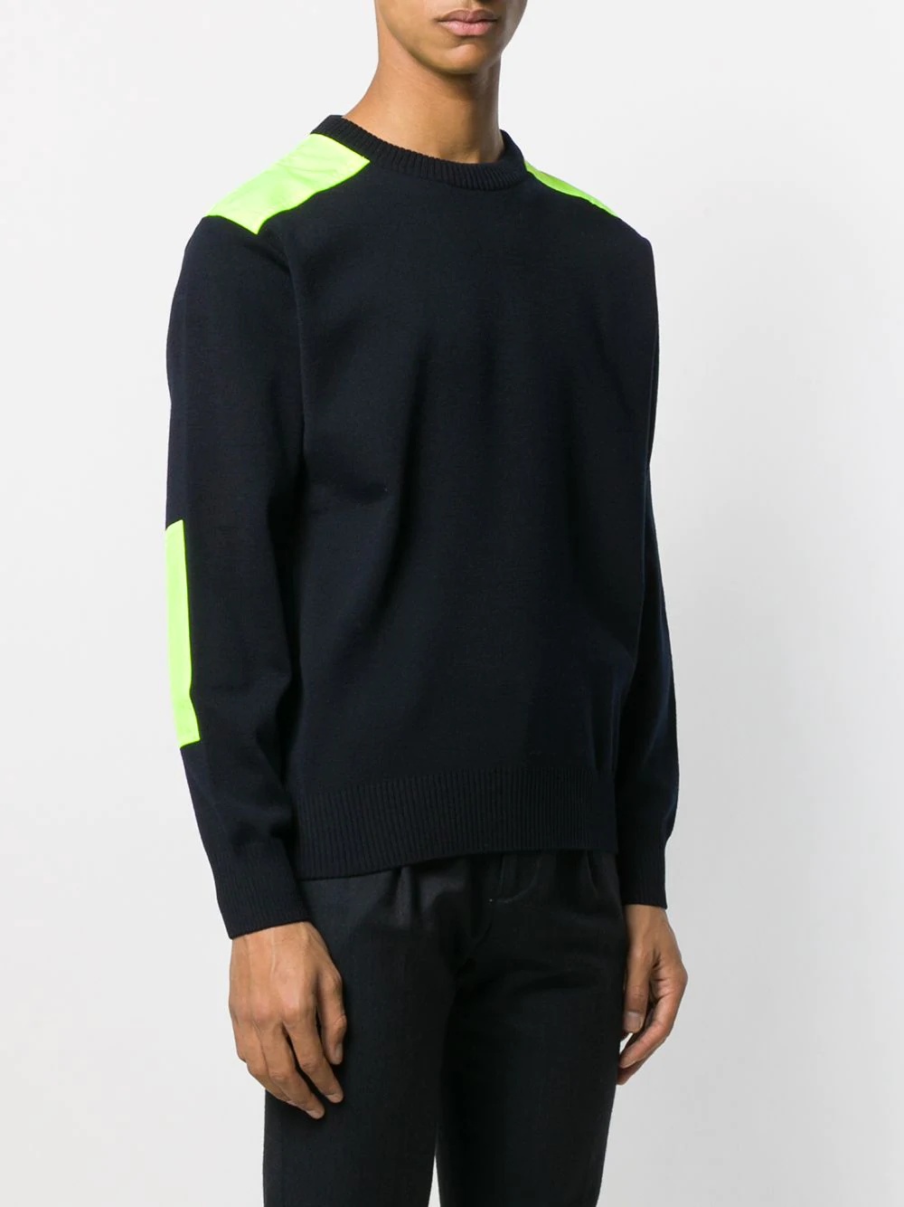 contrast panels jumper  - 3