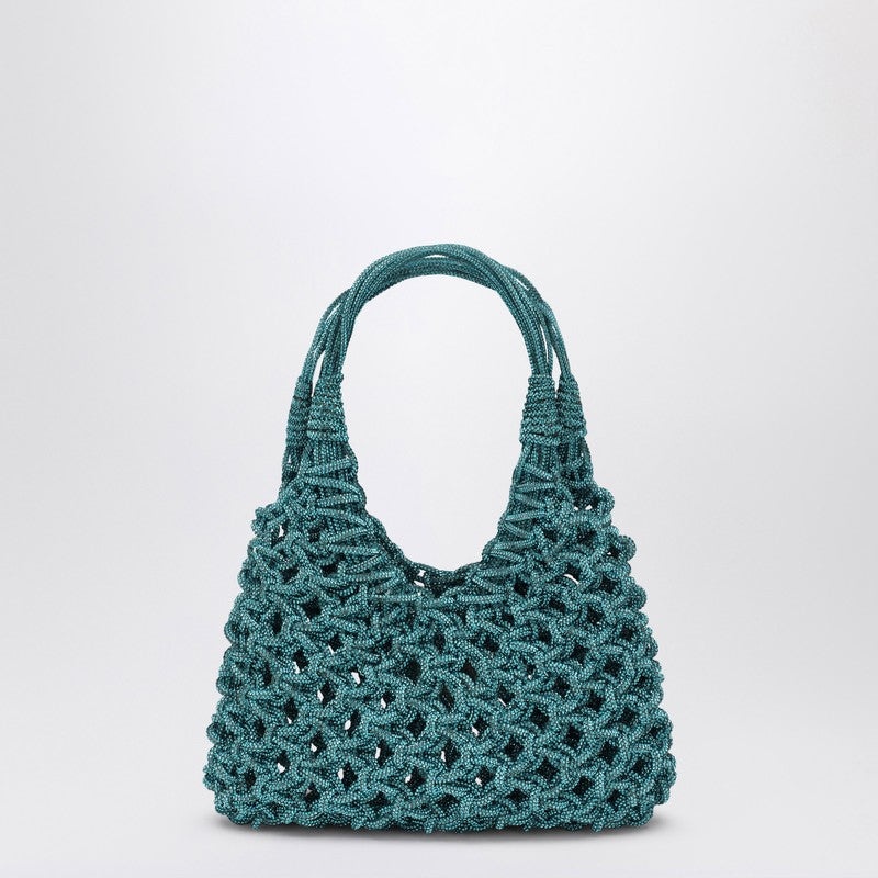 Hibourama - Hibourama Aquamarine Vannifique Small bag with crystals - 2