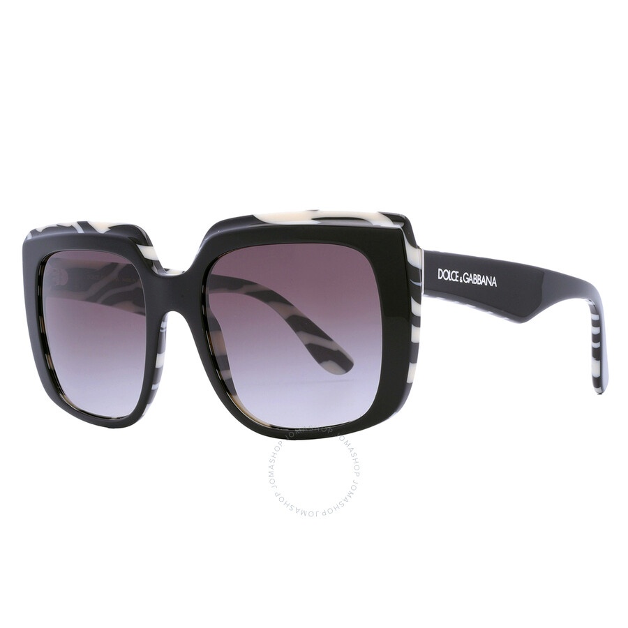 Dolce and Gabbana Gray Gradient Square Ladies Sunglasses DG4414 33728G 54 - 3