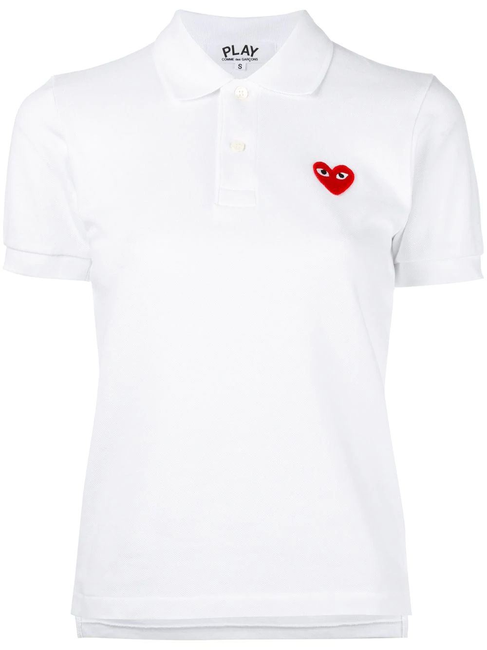 heart patch polo shirt - 1