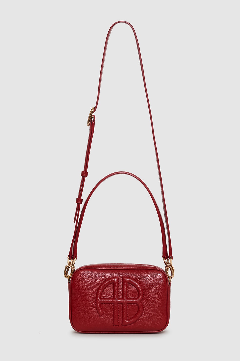 Lili Bag - Red Pebbled - 4