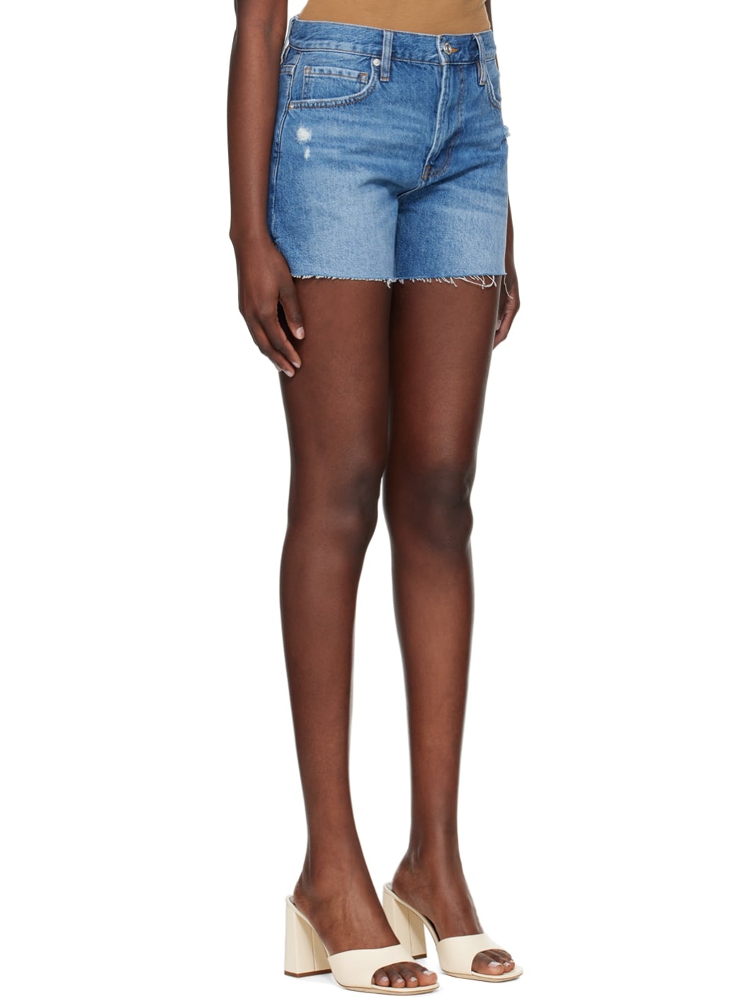 Blue 'Le Super High' Denim Shorts - 2