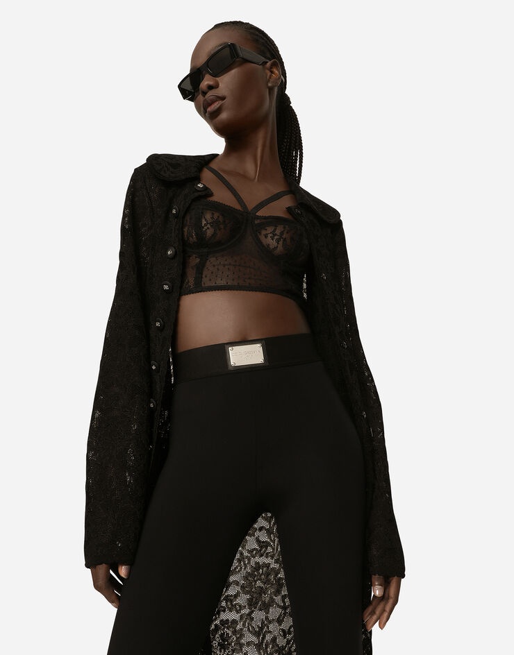 Lace-stitch coat - 4