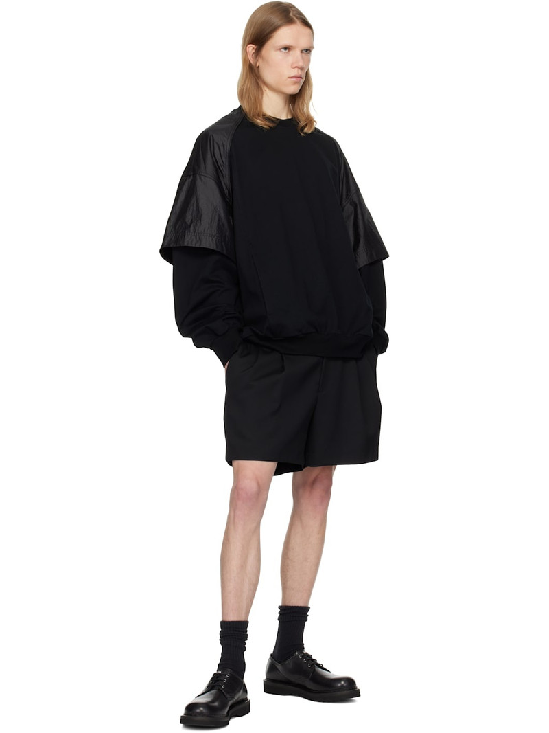 JUUN.J Juun. J Black Nylon Dual Layer Sweatshirt outlook
