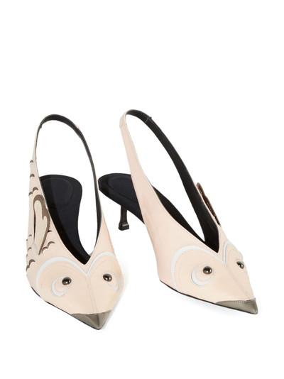 PUCCI studded leather slingback pumps outlook