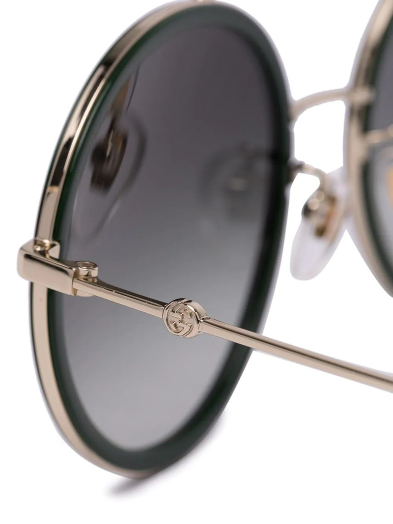 double-bridge round-frame sunglasses 3