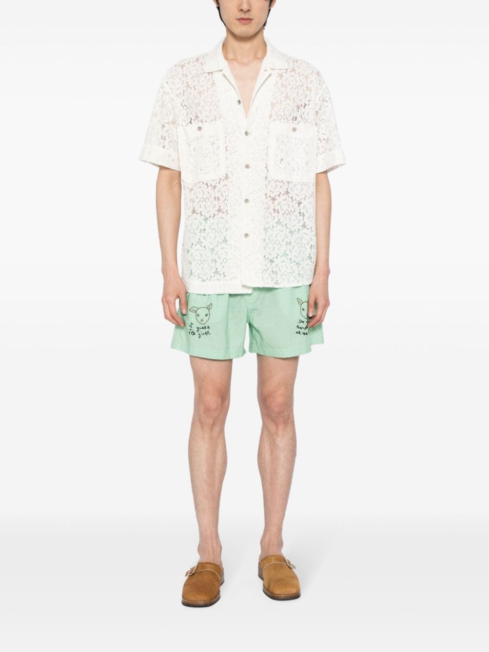 See You At The Barn cotton shorts - 2