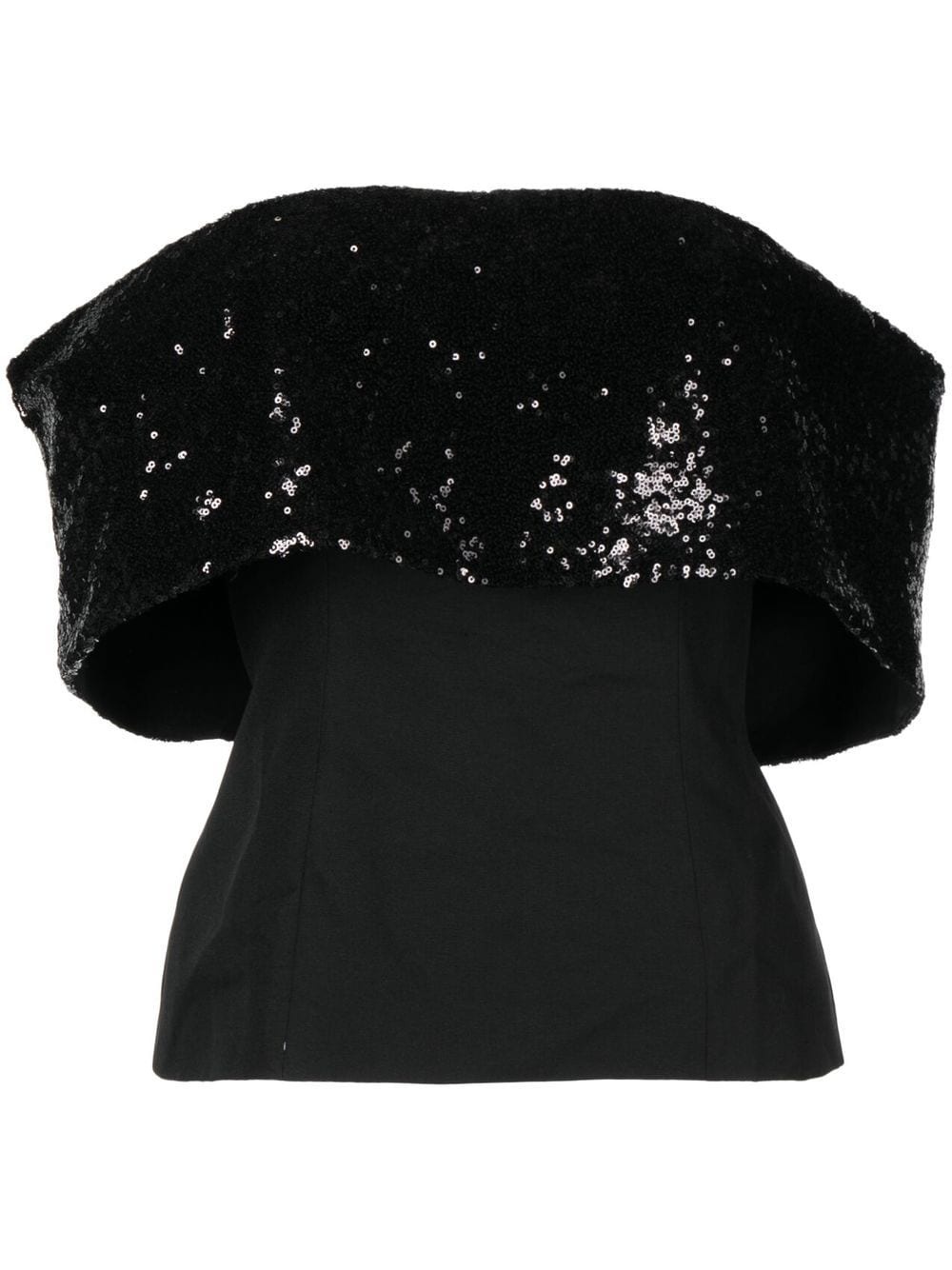 Giselle sequin-embellished bandeau top - 1