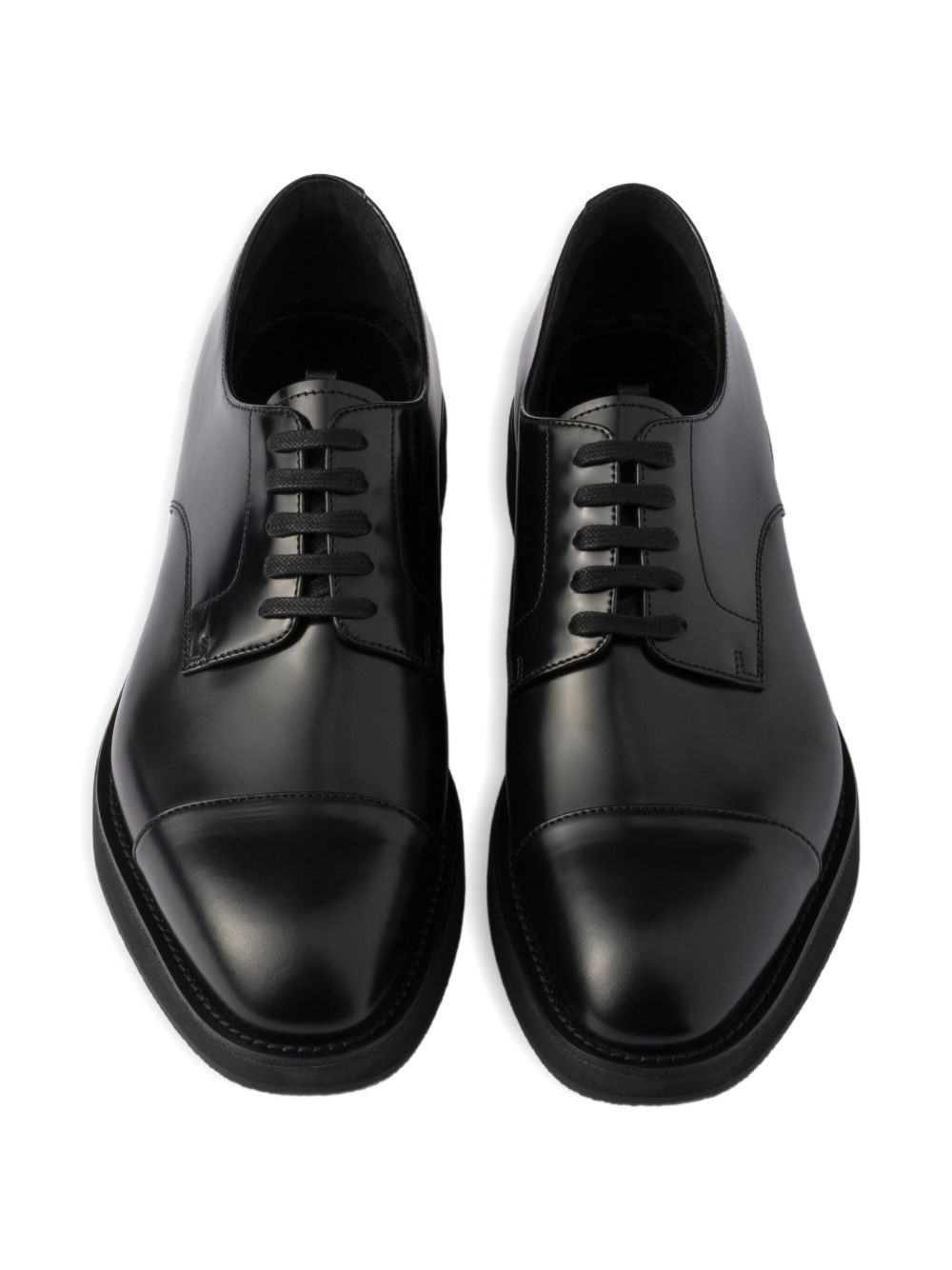 leather lace-up shoes - 4
