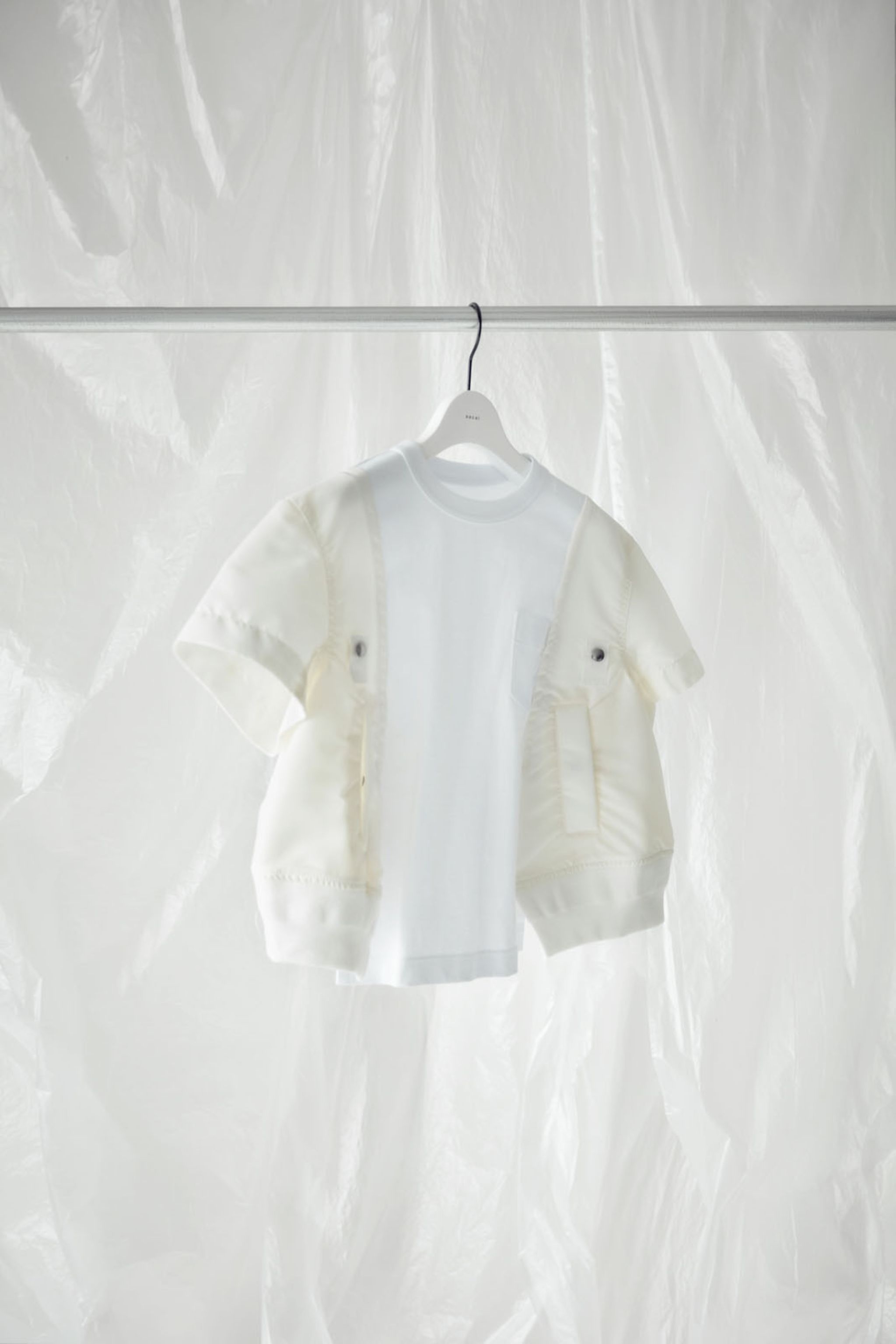Nylon Twill x Cotton Jersey T-Shirt - 2