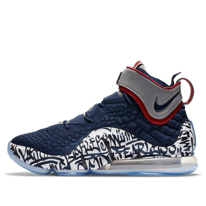 Nike LeBron 17 'LeBron 4 Cold Blue Graffiti' CT6047-400 - 1