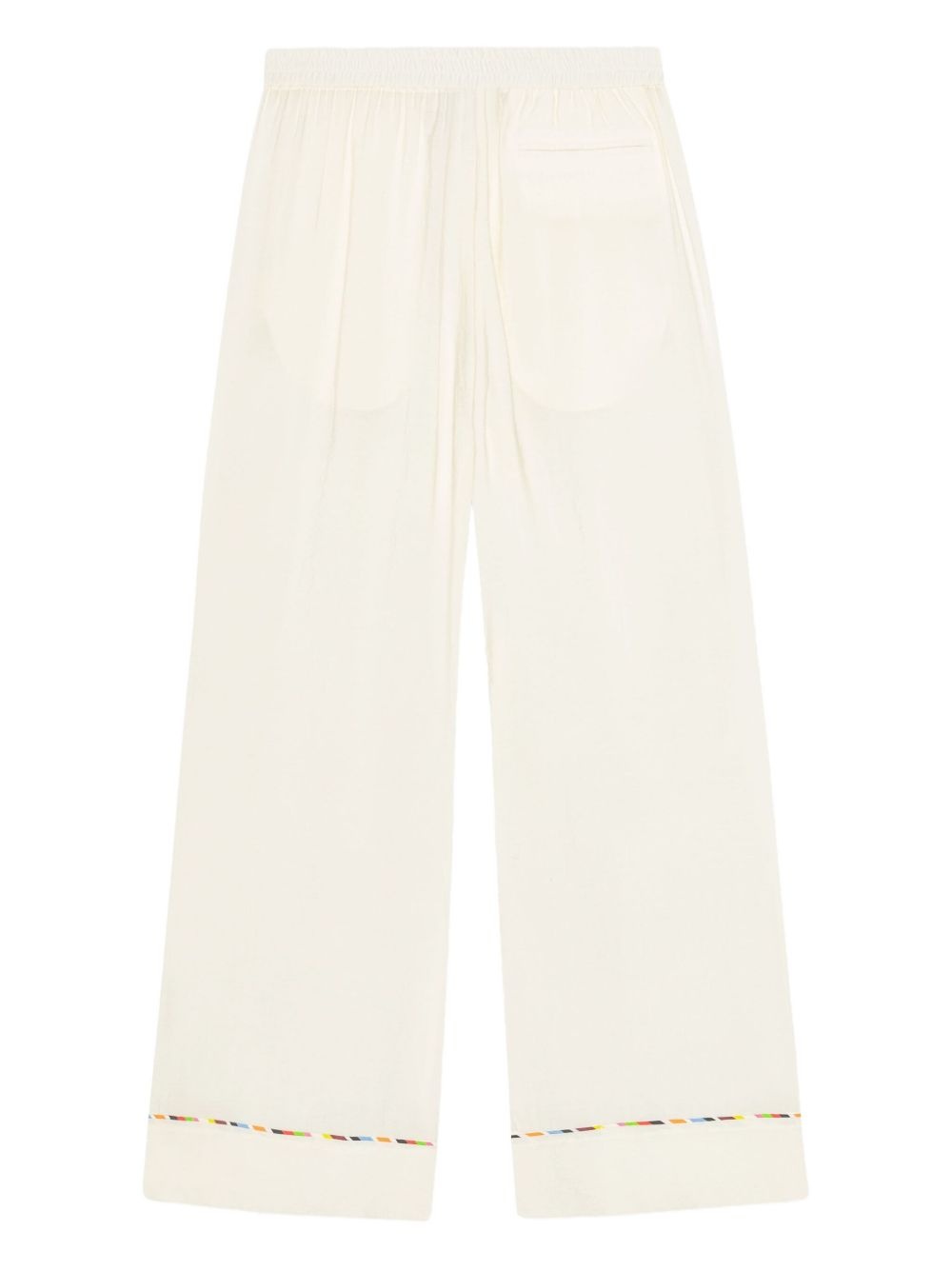 embroidered drawstring trousers - 2