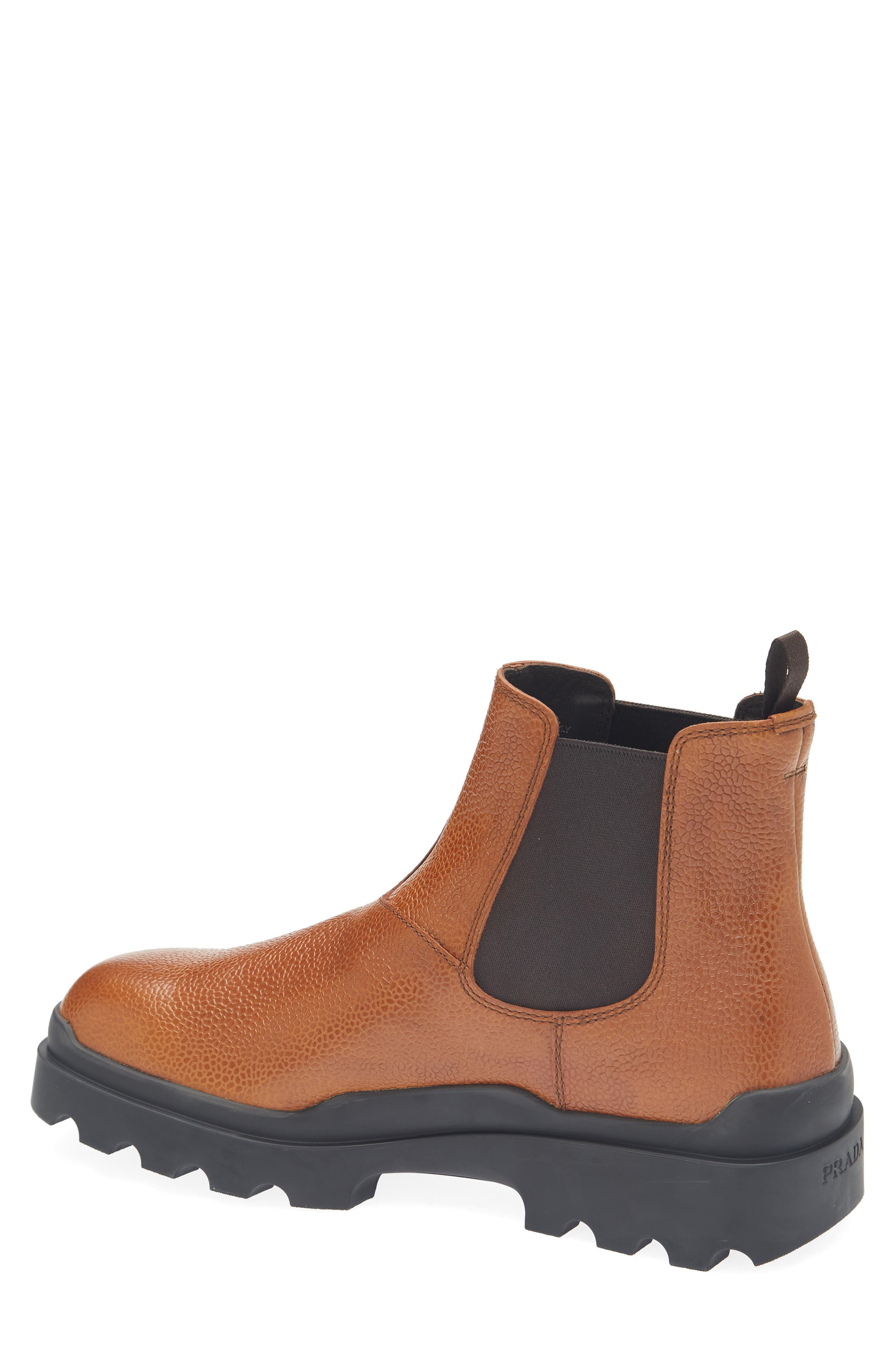 Prada Lug Sole Chelsea Boot in Cuoio at Nordstrom - 2