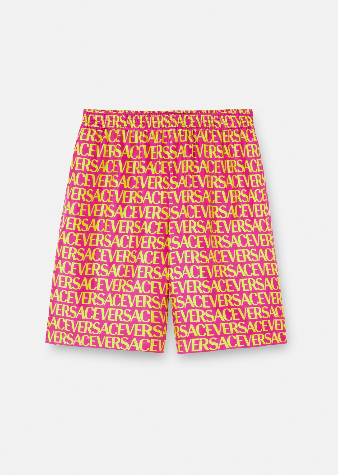 Versace Allover Silk Shorts - 1