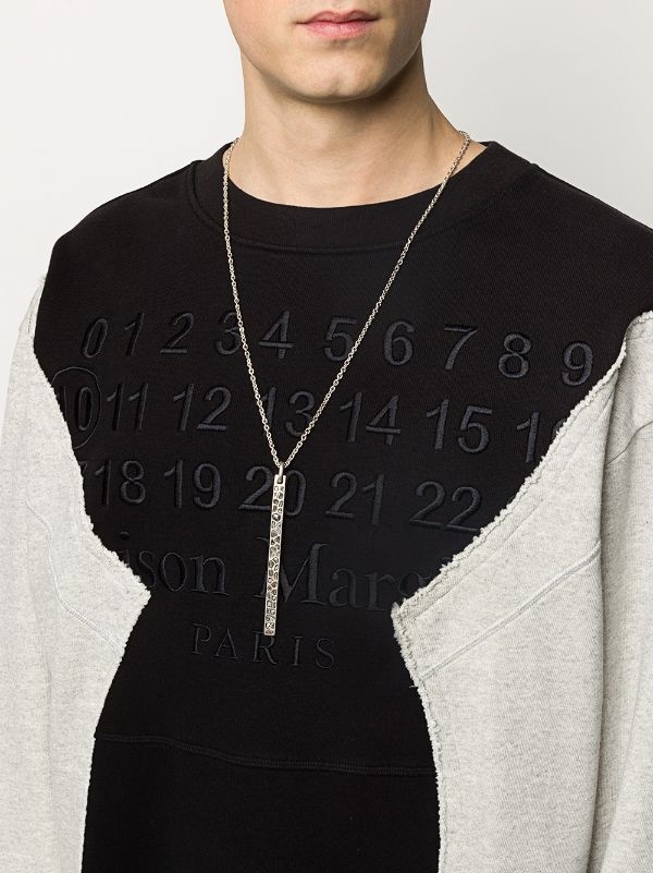 PARTS OF FOUR Plate Necklace (Mega Pavé, Half, PA+DIA) $2,696 - 2