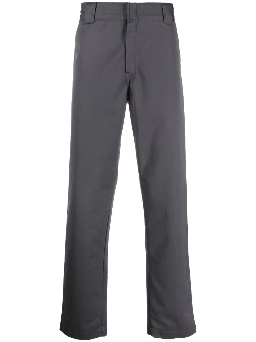 logo-patch straight-leg trousers - 1