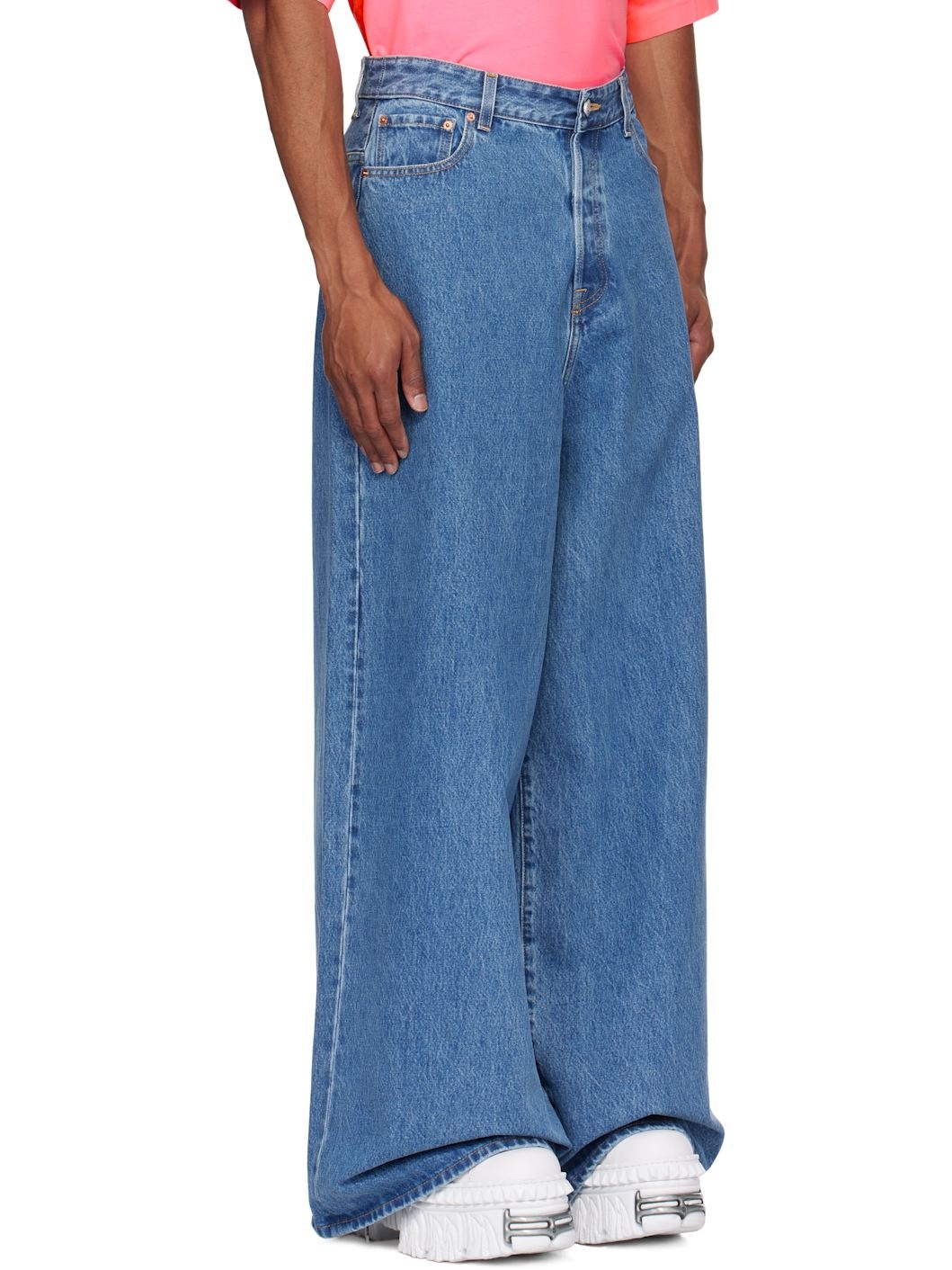 Blue Oversized Baggy Jeans - 2