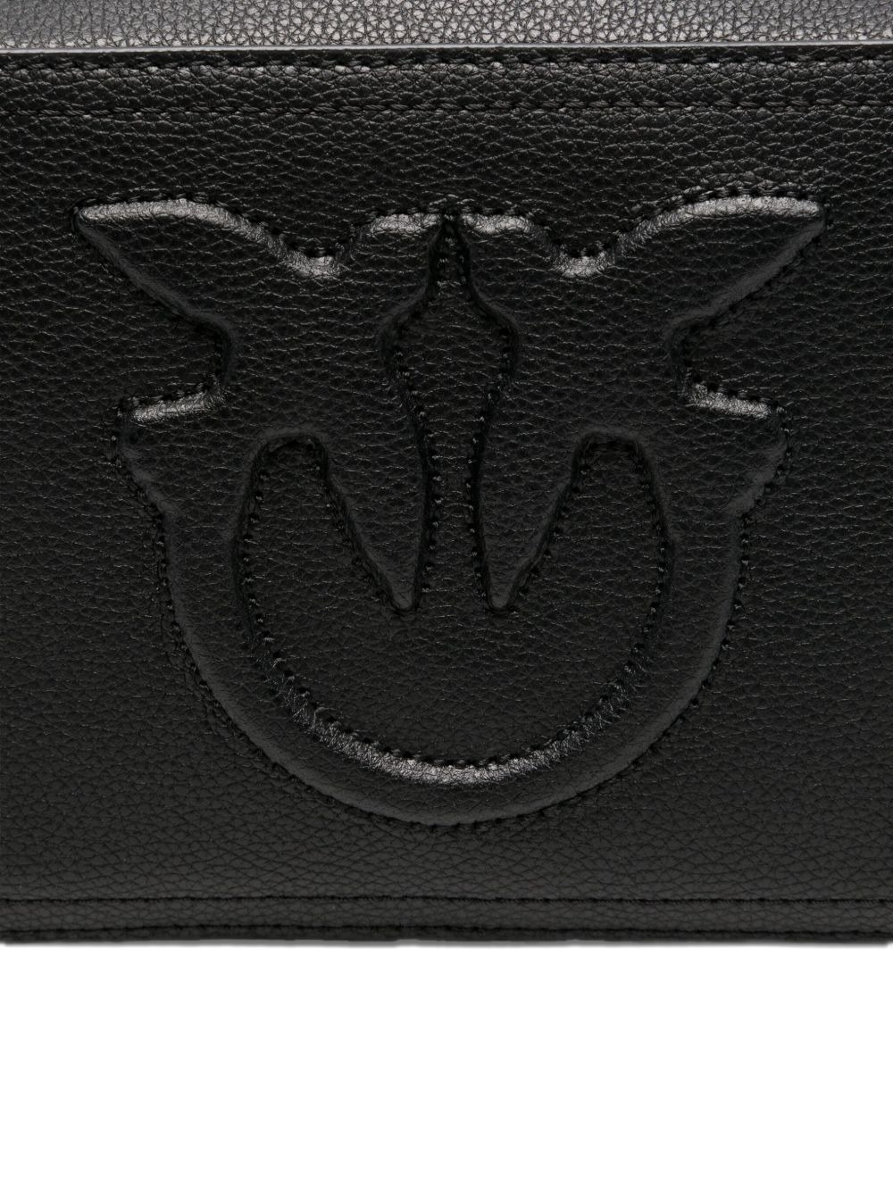 Carrie embossed-logo calf-leather cross-body bag - 4
