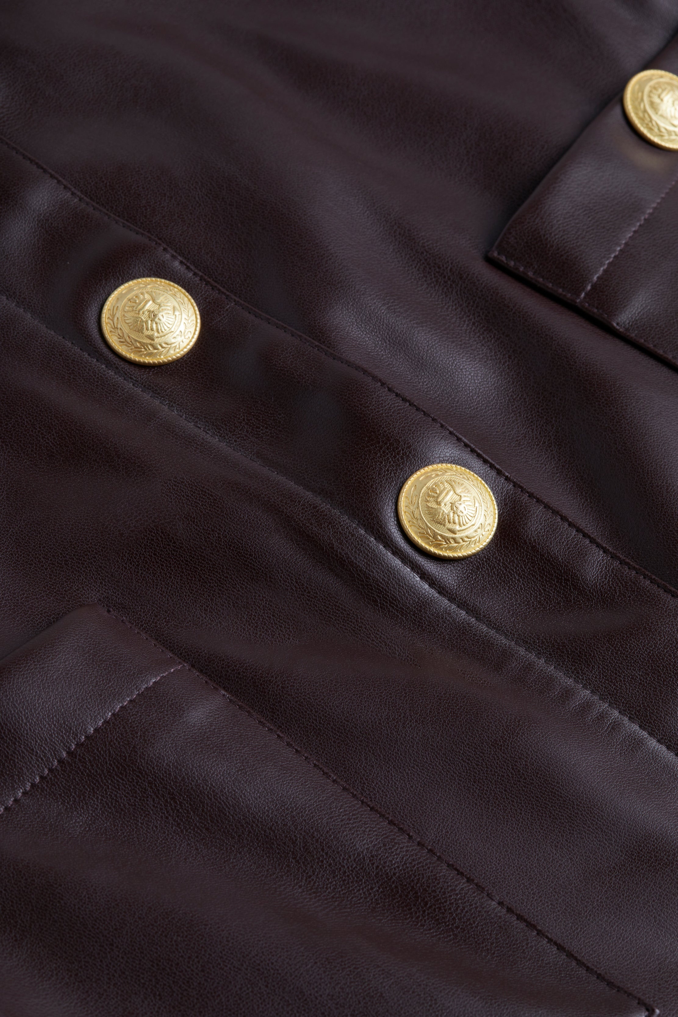 Truman Vegan Leather Mini Skirt - 6