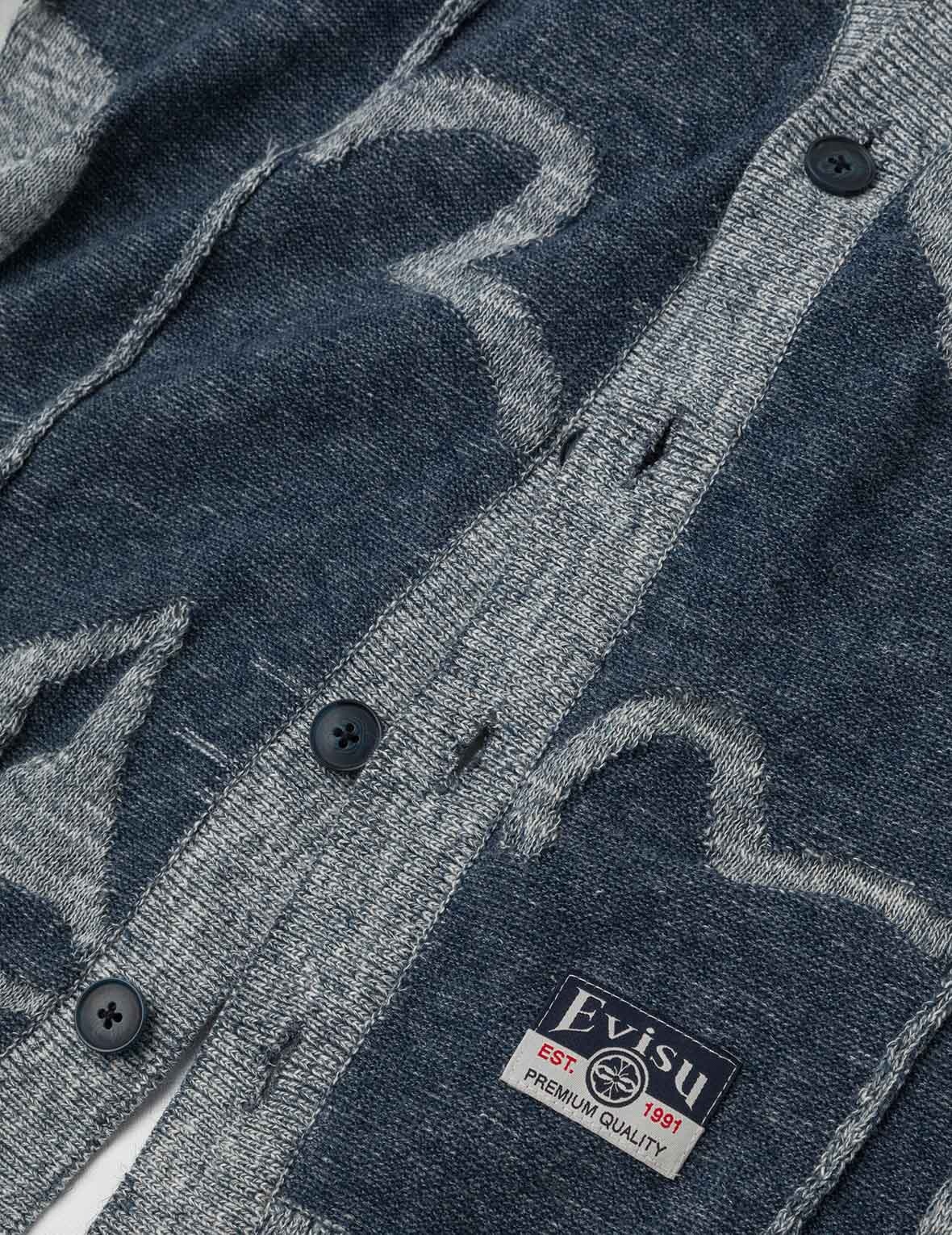 2-in-1 Seagull and Kamon Embroidery Relax Fit Shirt - 7