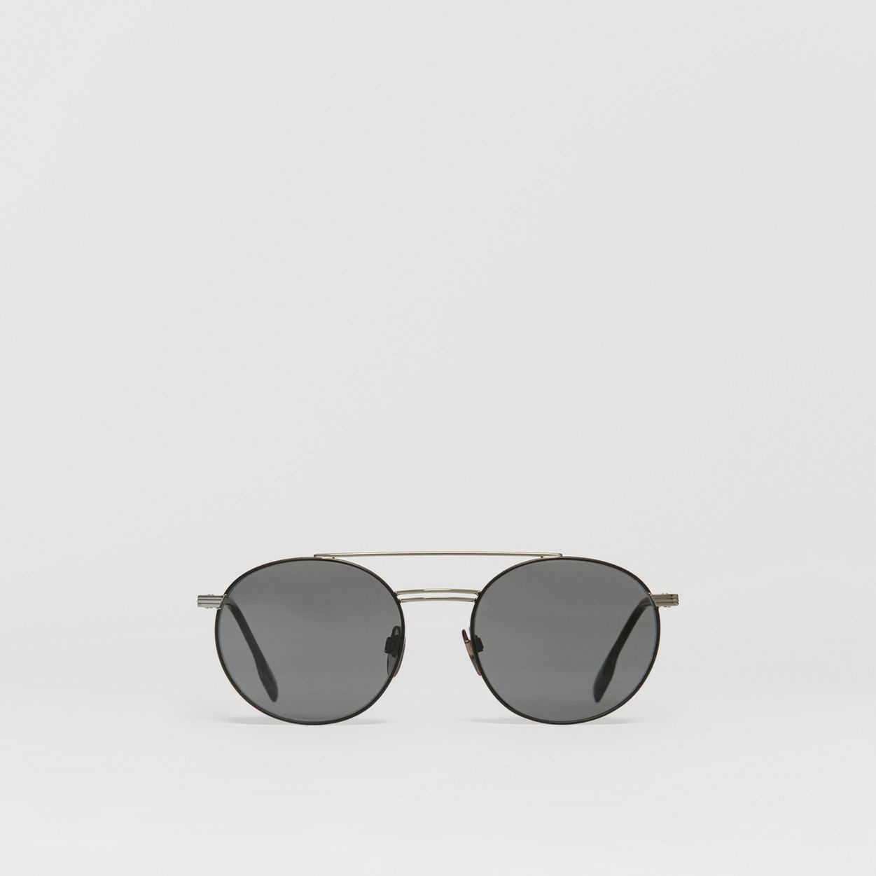 Top Bar Detail Round Frame Sunglasses - 1