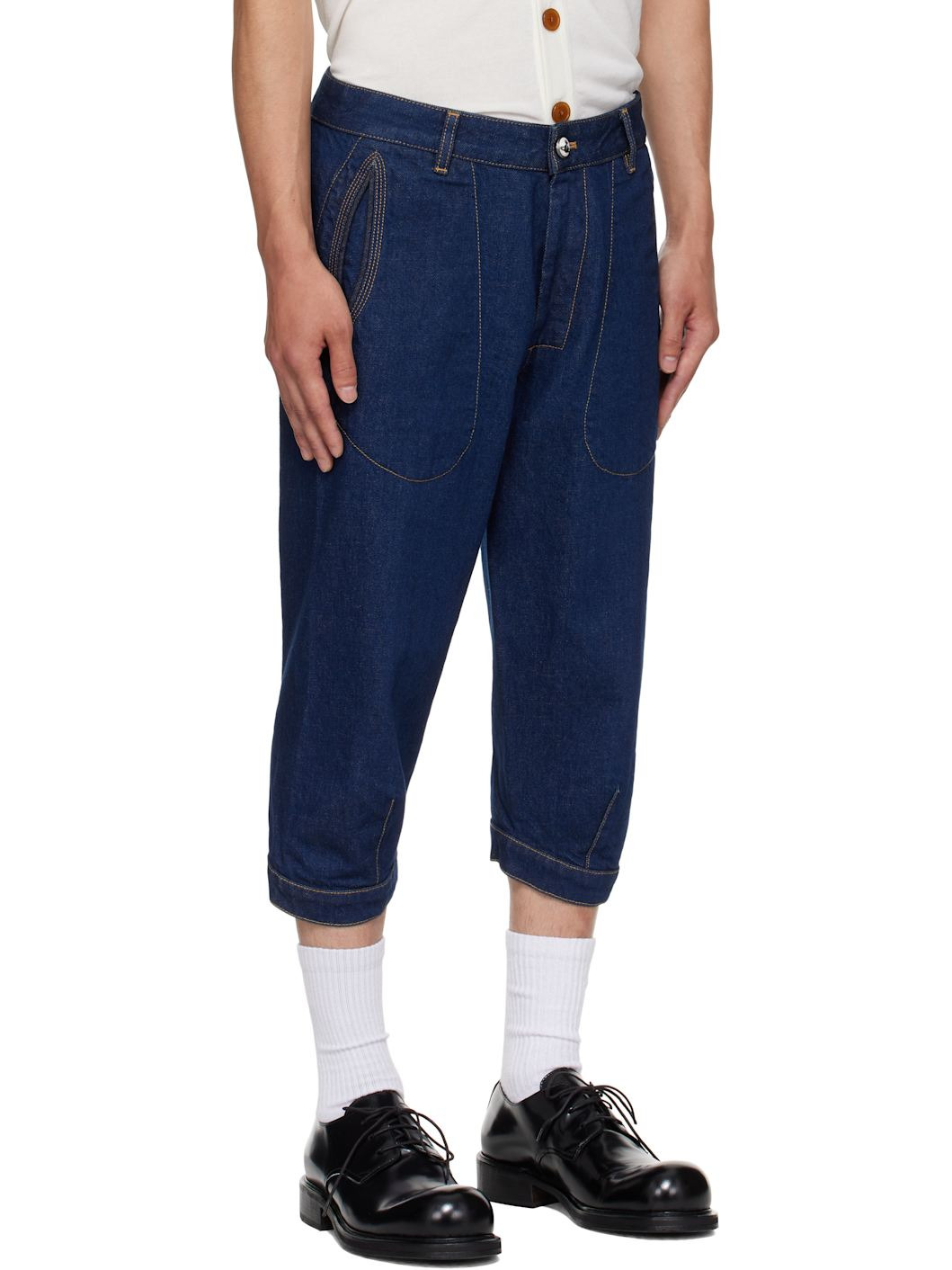Navy Casa Breeches Jeans - 2