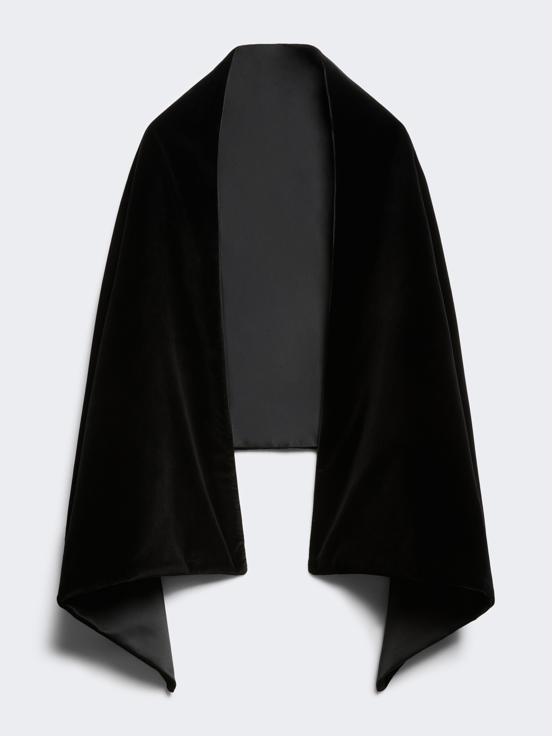 SMIRNE Reversible velvet and duchesse stole - 4