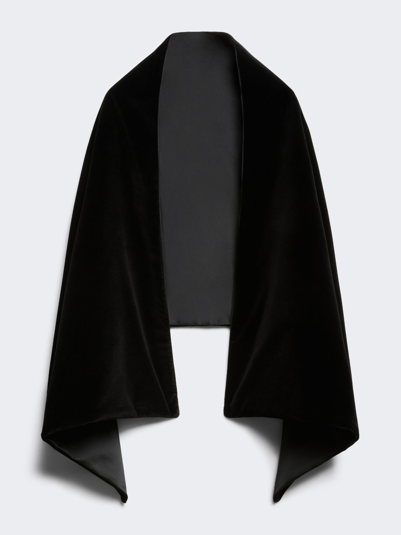 SMIRNE Reversible velvet and duchesse stole 4