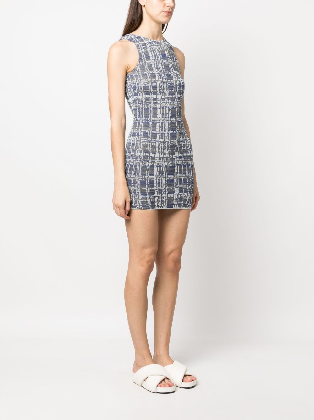 sleeveless knitted minidress - 3
