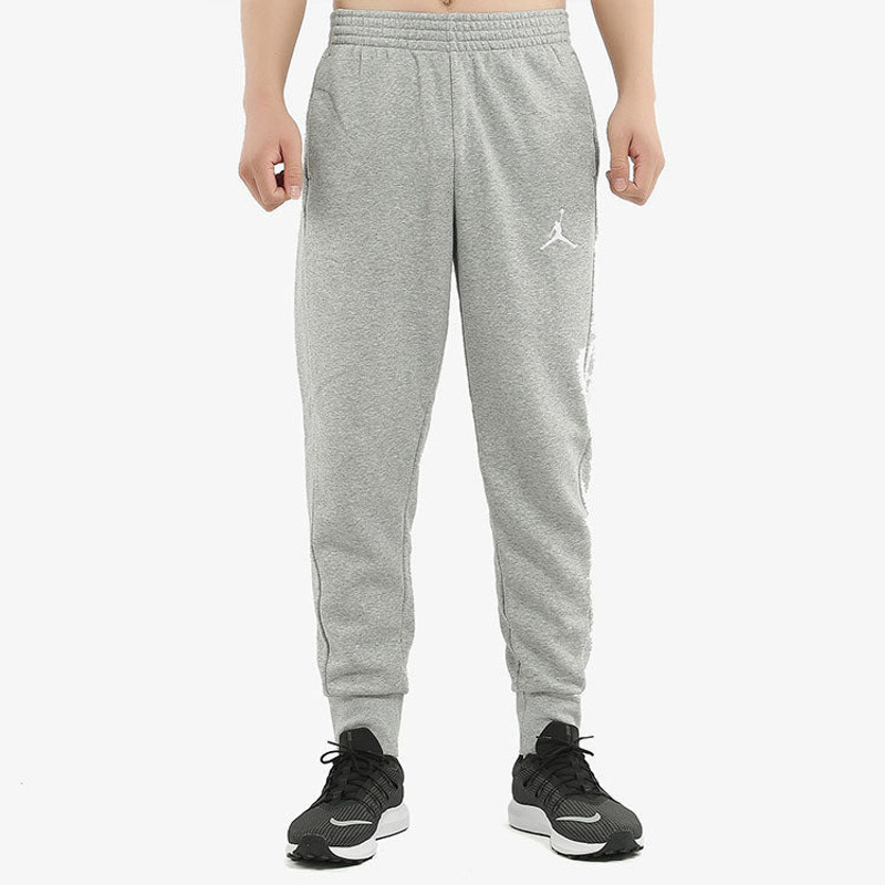 Jordan Men's Air Jordan Flight Fleece Embroidered Logo Fleece Lined Bundle Feet Sports Pants/Trousers/Jogge outlook