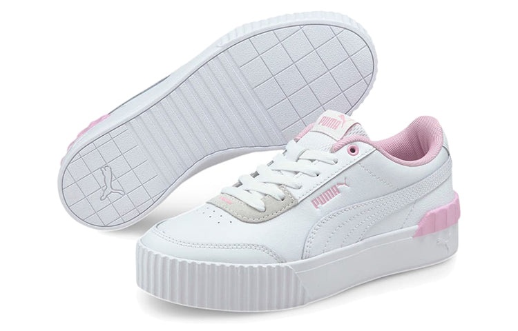 (WMNS) PUMA Carina Lift Casual Board Shoes White/Pink 373031-10 - 5