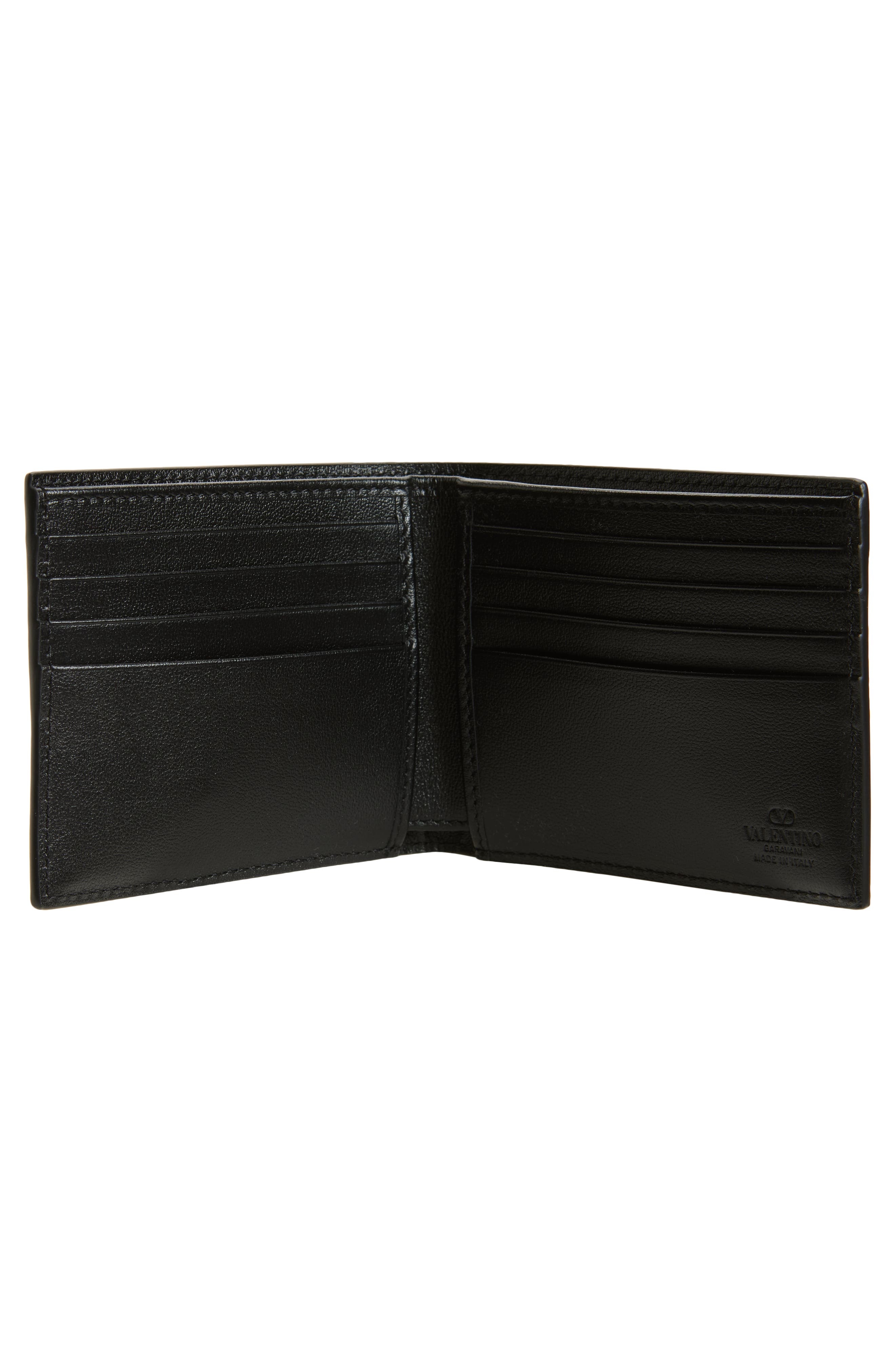 Valentino Garavani VLOGO Leather Bifold Wallet in Black at Nordstrom - 2