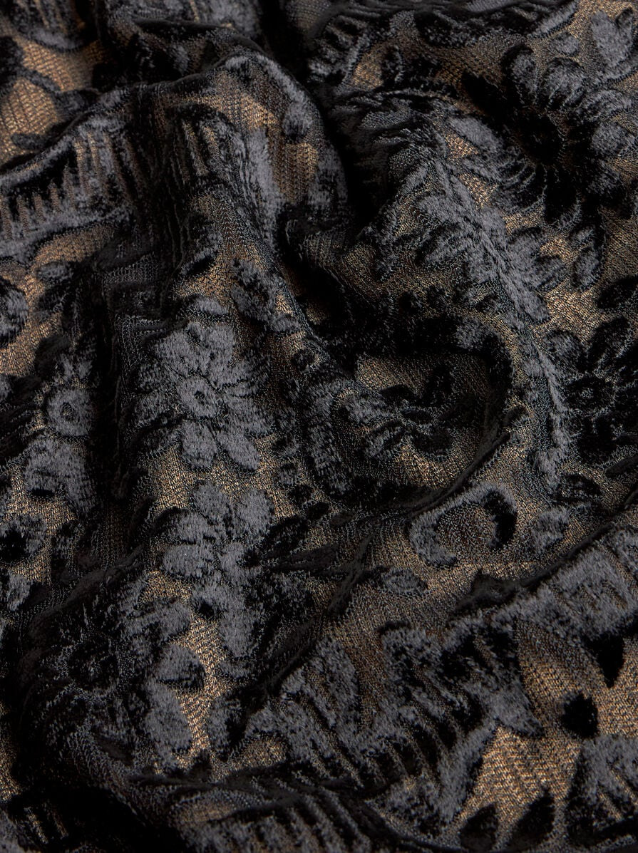 TULLE AND JACQUARD VELVET TOP - 7